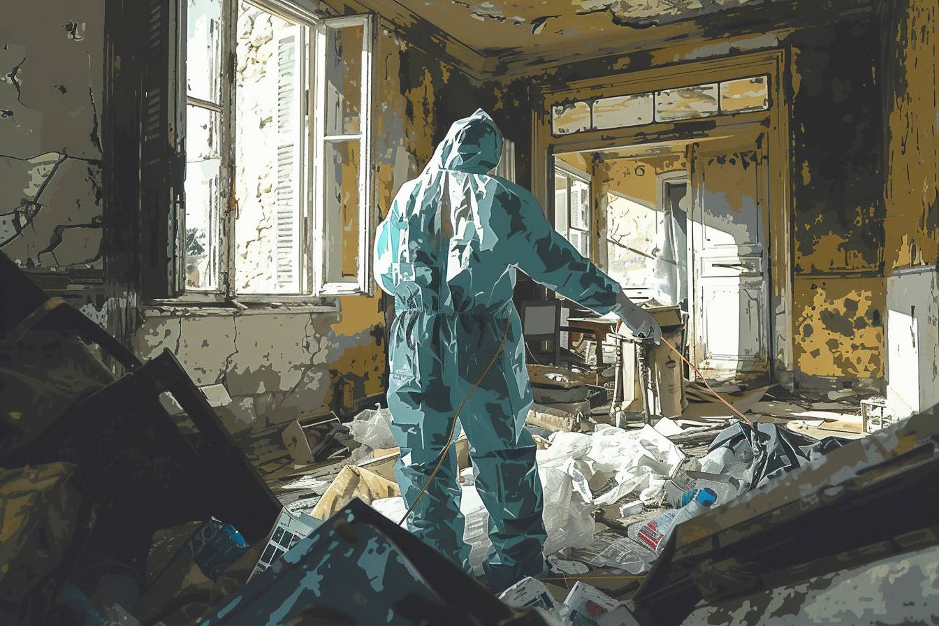 Équipe professionnelle effectuant le débarras d'une maison insalubre à Fréjus pour un renouveau sans tracas
